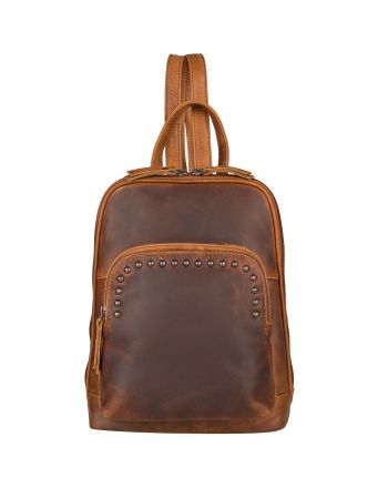 Concealed Carry Abby Leather Backpack