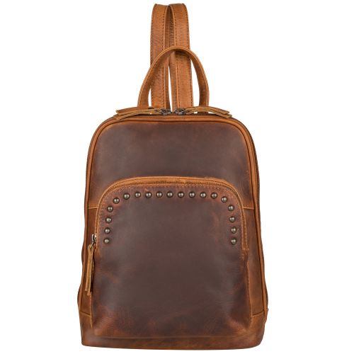 Concealed Carry Abby Leather Backpack