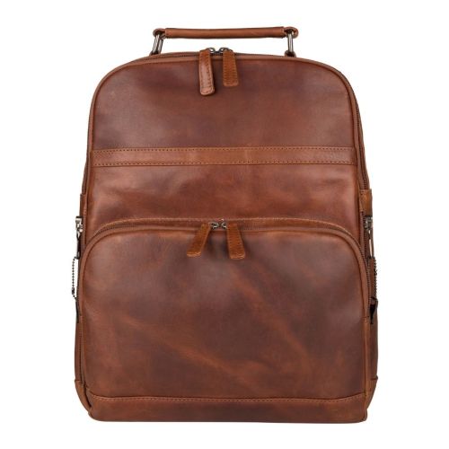 Concealed Carry Quinn Unisex Leather Backpack
