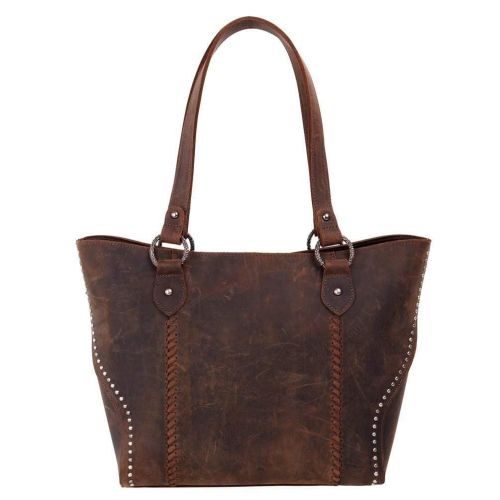 Concealed Carry Distressed Leather Tote by Montana West